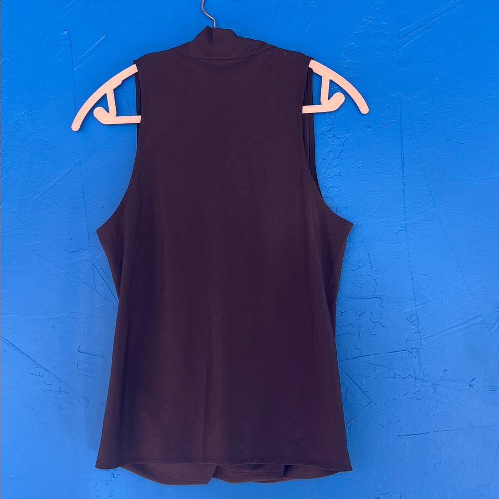 Lululemon Top Rollin’ with my om’ies Black Sleeveless Drape balletcore workout - Picture 4 of 8